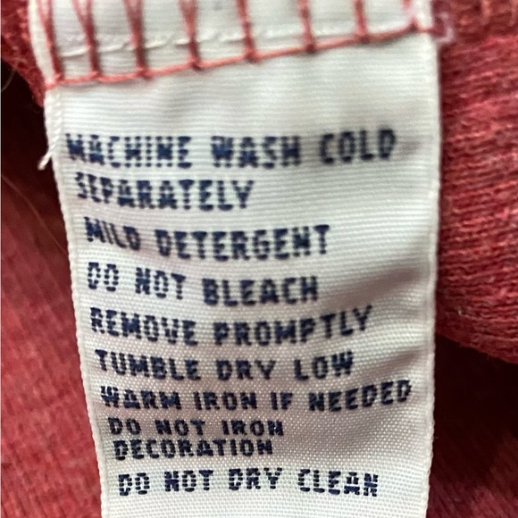 Polo by Ralph Lauren Men’s XL‎ Muted Red 100% Cotton Quarter Zip Pullover - Picture 7 of 11